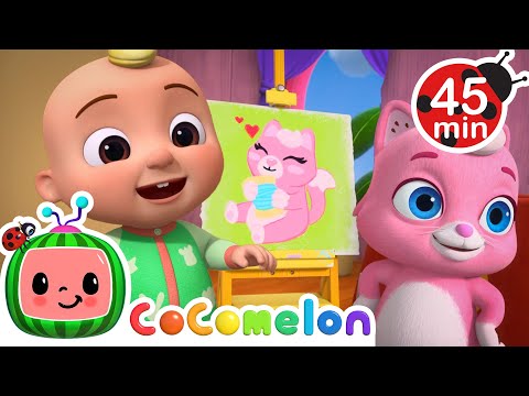 Happy Painting Games 😄| CoComelon Animal Time | Animals for Kids