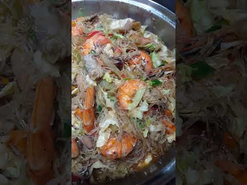 Sotanghon bihon with Shrimp and pork #easyricerecipe #homecooking