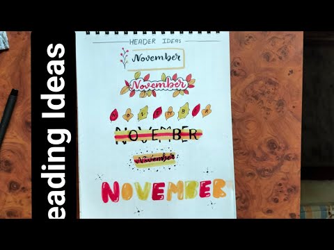 Heading title decoration ideas 💡😀#november #tutorial #youtube #trending #heading #viralvideo #title