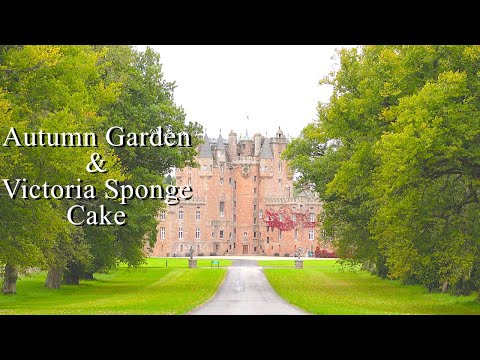 Scottish countryside Garden & Castle tour|Victoria sponge cake recipe|The Queen mother's home|Glamis