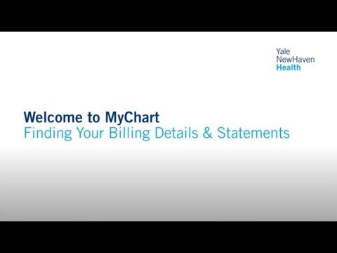 Welcome to MyChart: Finding Your Billing Details and Statements