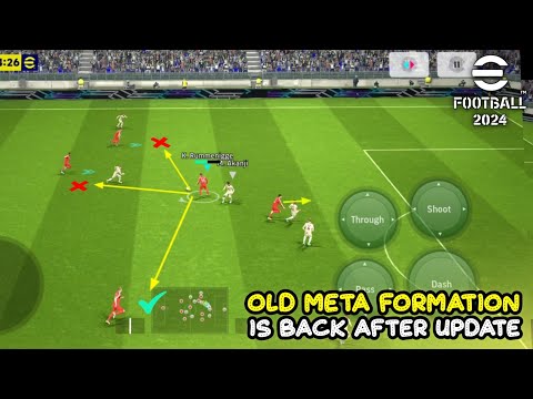 Old Meta Formation is Back After Update in eFootball 2024 Mobile