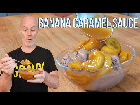 Banana Caramel Sauce | Dessert Recipes | Homemade Caramel Sauce | Easy Banana Recipe | Topping Sauce