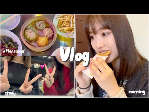 【Vlog】大学生の日常はこんなもん🏫🎶勉強、課題、朝活、ご飯etc‥