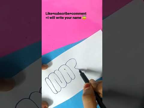 How to write INARA in bubble letters#shorts#viral#videos