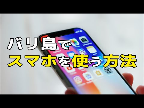 【初心者向け】バリ島で日本のスマホを使う方法