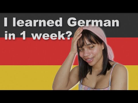 learning german in 7 days 🇩🇪