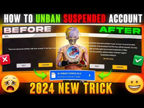 After Ob43 update 🔥Free Fire Suspended Account Recovery ⚡How to Unban FF ID ✅ Unban File 2024