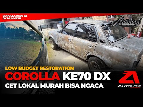 COROLLA KE70 DX 1983 Restoration - Autologi Low Budget Belkote PU2K Standard Celestial Blue Pearl