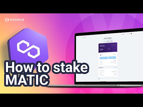 How to stake Polygon MATIC crypto guide | Exodus Tutorial