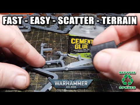 Turn Warhammer 40k Sprues into Warhammer Scatter Terrain...