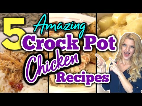 5 Best CROCKPOT CHICKEN RECIPES you Don't Want To Miss! | COZY SLOW COOKER RECIPES