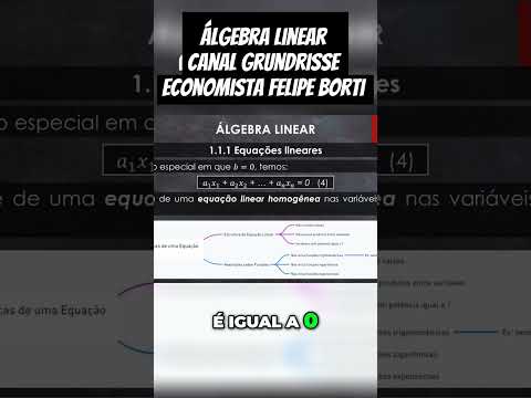 Equação Linear Homogênea: Entendendo o Caso B = 0 #matematica #algebra