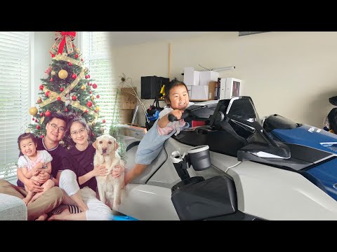 朋友买个新玩具摩托艇，家里装圣诞树了（新西兰 Harold Vlog 885）