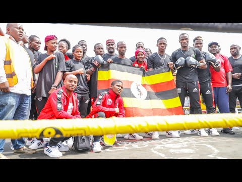 BOMBERS Show Skills To Bwaise Locals At Flag Off For 2023 Africa Boxing Championship In Cameroon