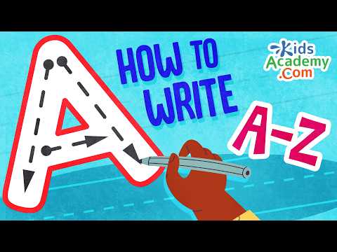 How to Write Uppercase and Lowercase ABC. Kids Academy