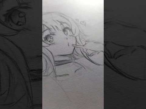 easy way to draw anime & manga characters face #shorts