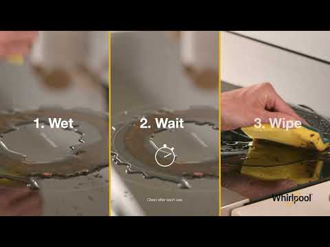 Wet, Wait, Wipe | Whirlpool® WipeClean™ Coating