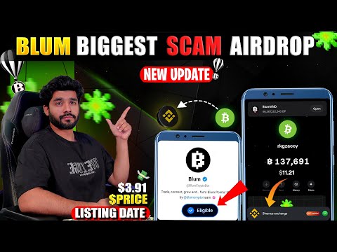 BLUM SCAM 😱 || BLUM AIRDROP SNAPSHOT || BLUM AIRDROP PRICE || BLUM WITHDRAWA | BLUM AIRDROP LISTING