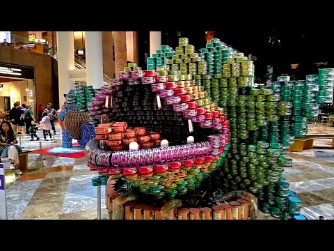 Brookfield Place 'CANSTRUCTION' and Downtown Manhattan NYC LIVE