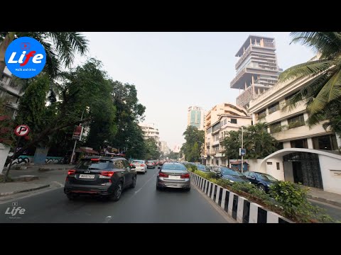 Driving INDIA - Mumbai 4K HDR - From Marine Drive to Lower Parel