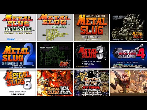 Evolution Of Metal Slug Games Start Screen (1996 to 2024)