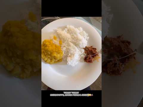 Mudda pappu&mango pickle is an emotion#andhrastyle #muddapappu #bachelor #shortsviral #cookingshorts