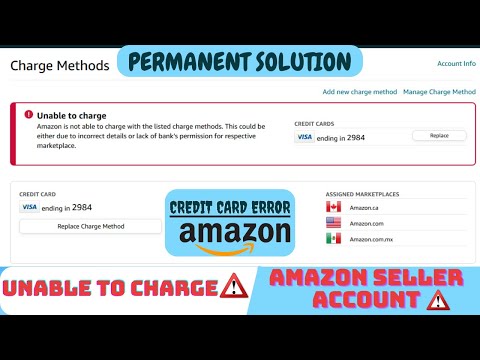 How To Fix Invalid Credit Card in Amazon Seller Central Account | Update Charge Method | Urdu, Hindi