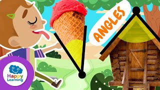 ANGLES | Math and Geometry | Happy Learning #angles #geometry #math