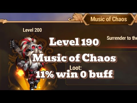 Hero Wars Music of Chaos Level 190 Master List