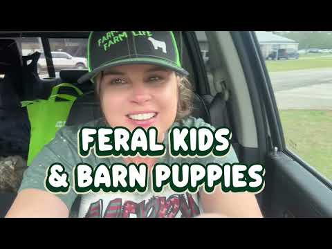 Feral Kids and Barn Puppies!