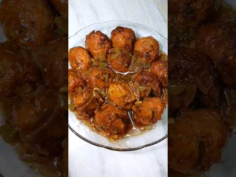 Famous Street Food l Tasty Veg Manchurian with Gravy l Part 1 l #shorts #shortsfeed #streetfood