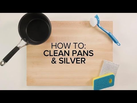 How to properly clean pans and silver