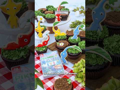 #NintendoPartner These Pikmin Cupcakes are the PERFECT gaming snack!😋#freegame