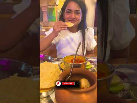 Best दाल बाटी in Pune | Ramdev Baba Dhaba | Authentic Rajasthani food 😋 |  Viral Food Vlogging