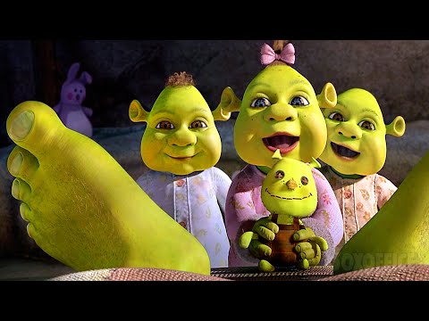 Daddy Shrek & Crazy Babies | Shrek Forever After  | CLIP