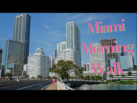 Brickell Key | Morning walk at a man-made island in downtown Miami