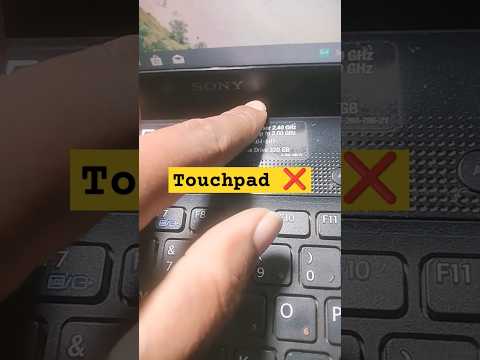 Sony Vaio Series Laptop Touchpad Not Working Problem#macnitesh#keyboardbacklight#2024short