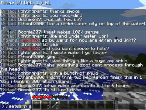 Minecraft Multiplayer Aquarium Building 101