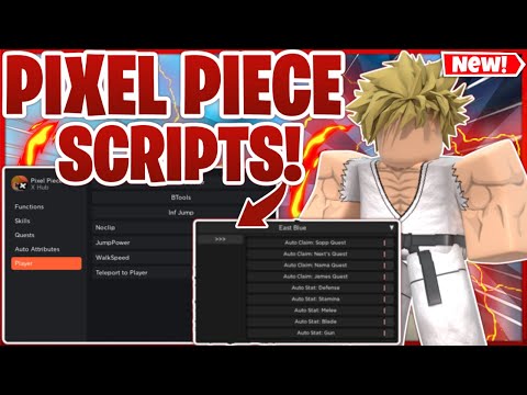 🔥UPDATED | Roblox Pixel Piece Script Hack GUI |🔥AutoFarm + INF STATS + GET ALL FRUITS🔥 PASTEBIN 2023