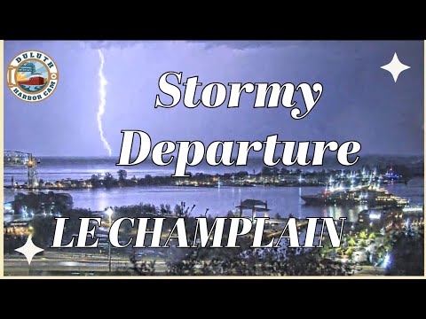 "Stormy Departure"  LE CHAMPLAIN departed Duluth 09/19/2024