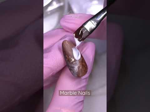 Marble Nails… #nails #nailart #naildesign #japanesenailart #nuancenail #art #nailtutorialclips