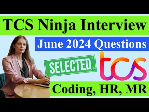 TCS Ninja Latest Interview Questions 2024 Part 1, TCS Digital, TCS Prime #tcs #infosys #wipro #jobs