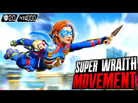 SOLO SUPER WRAITH MOVEMENT 20 KILLS AND 4K DAMAGE (Apex Legends Gameplay)