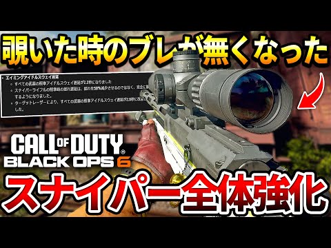 【COD:BO6】スナイパー全体が強化!!覗いた時のブレが完全に消えたスナイパーが最高に強かったｗｗ【カスタム紹介】