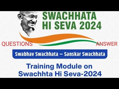 igot Karmyogi Training Module on Swachata Hi Sewa-2024, Answers and Certificate  #dop,#gds