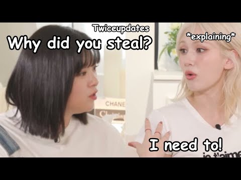 twice jeongyeon confronting Somi about this stolen item *Somi is serious about this*