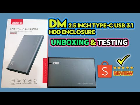 DM HDD Enclosure 2.5" SATA to USB 3 1 Type C Review [Tagalog] Pinakamurang Type C HDD Enclosure