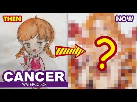 How to draw Cancer | 12 signs of the Zodiac   l  Then and Now By Huta chan