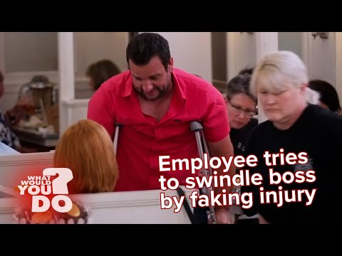 Employee tries to swindle boss for more compensation by faking injury